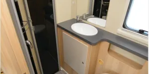The Itineo Cozi PS700 low-profile motorhome washroom