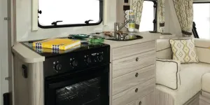 The Xplore 304 caravan kitchen (photo courtesy of Richard Chapman)