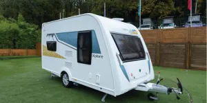 The exterior of the Xplore 304 caravan