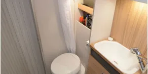The Bailey Endeavour B62 campervan washroom