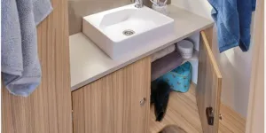Bailey Pegasus Grande GT75 Amalfi caravan washroom (photo courtesy of Bailey)
