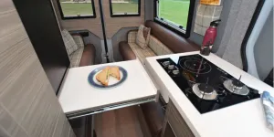 The Hillside Hopton high-top campervan kitchen