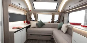Swift Challenger Grande 650L SE caravan lounge (photo courtesy of Richard Chapman)