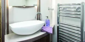 A-heated-towel-rail---part-of-the-Alde-system-35656
