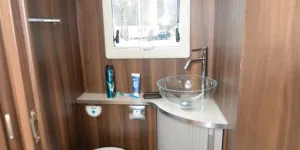 Rimor Super Brig 95 Plus low-profile motorhome washroom