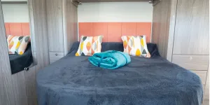 Xplore 554 caravan bedroom courtesy of John Chapman