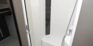 Chausson X650 Exclusive Line low-profile motorhome washroom