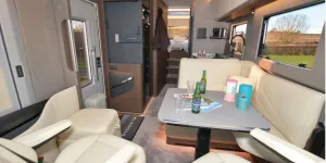 The Adria Supersonic 780 SL A-class motorhome interior