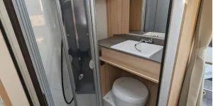 The Florium Baxter 65 LJG low-profile motorhome washroom