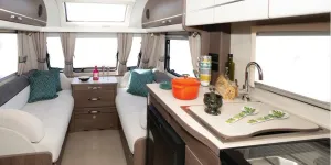 The Elddis Affinity 550 caravan lounge (photo courtesy of John Chapman)