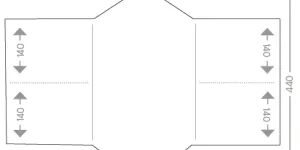 Floorplan of the Vango Vesta Air 850XL