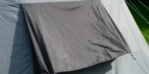 The rear vent in the Berghaus Kepler 9 tent