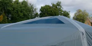 The skylight in the Berghaus Kepler 9 tent