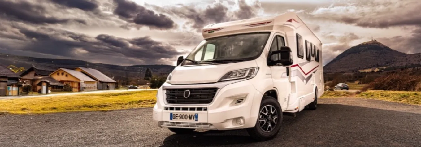 Motorhome tyres on a modern motorhome