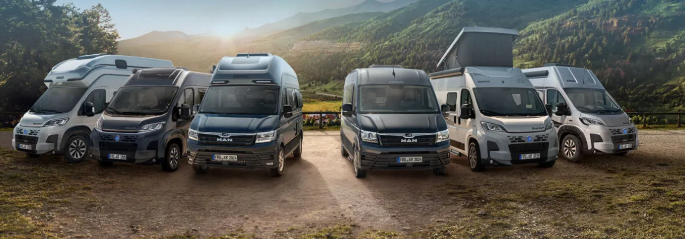 Knaus Campervan line up hero image