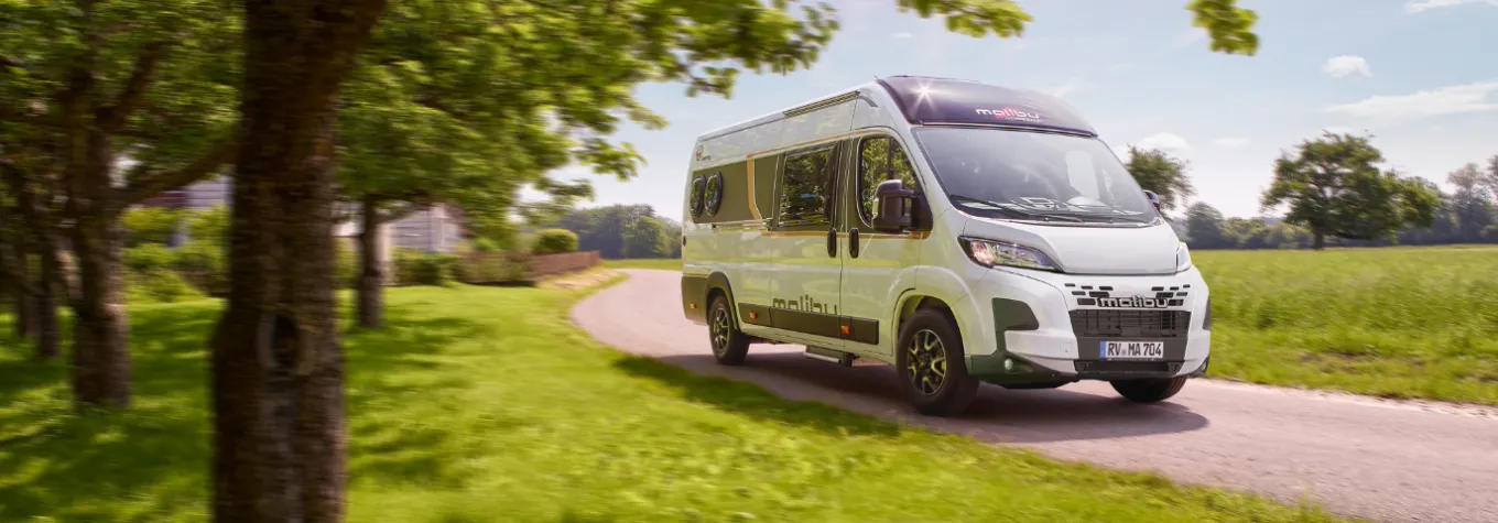 Malibu First Class Two Room campervan hero image