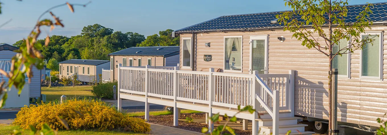 Holiday homes in the sunlight