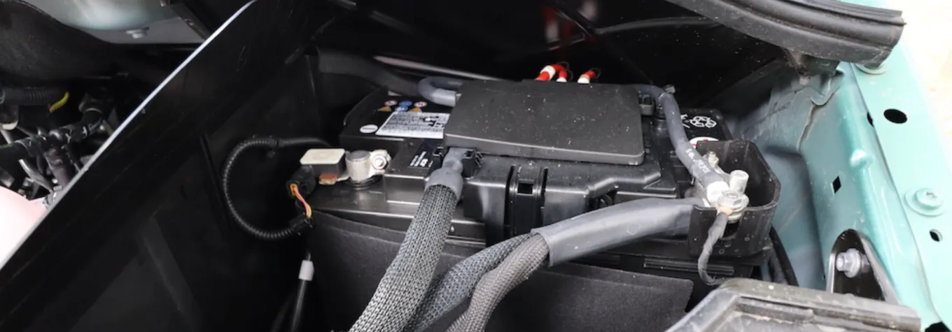 A motorhome battery