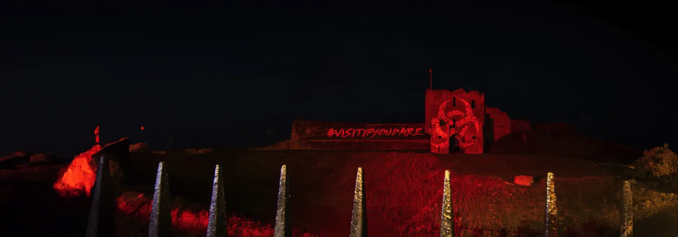 north east combined authority partner with visit Britain to reflect 28 years later film messaged on a historic castle