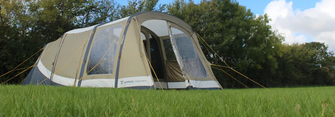 tent on a pitch