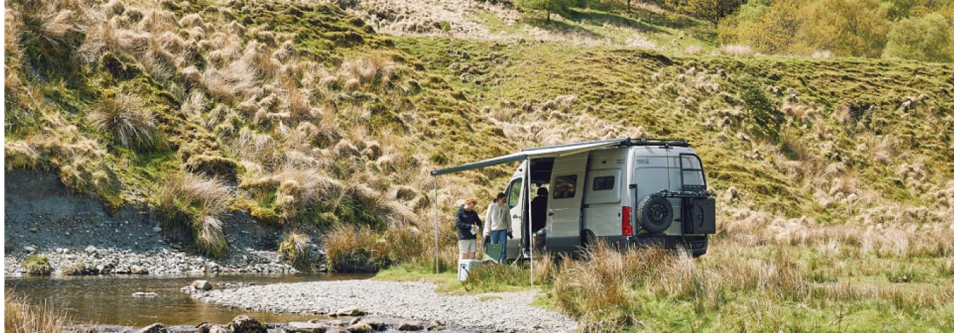 A Project Yonder Freedom 4X campervan off-grid camping