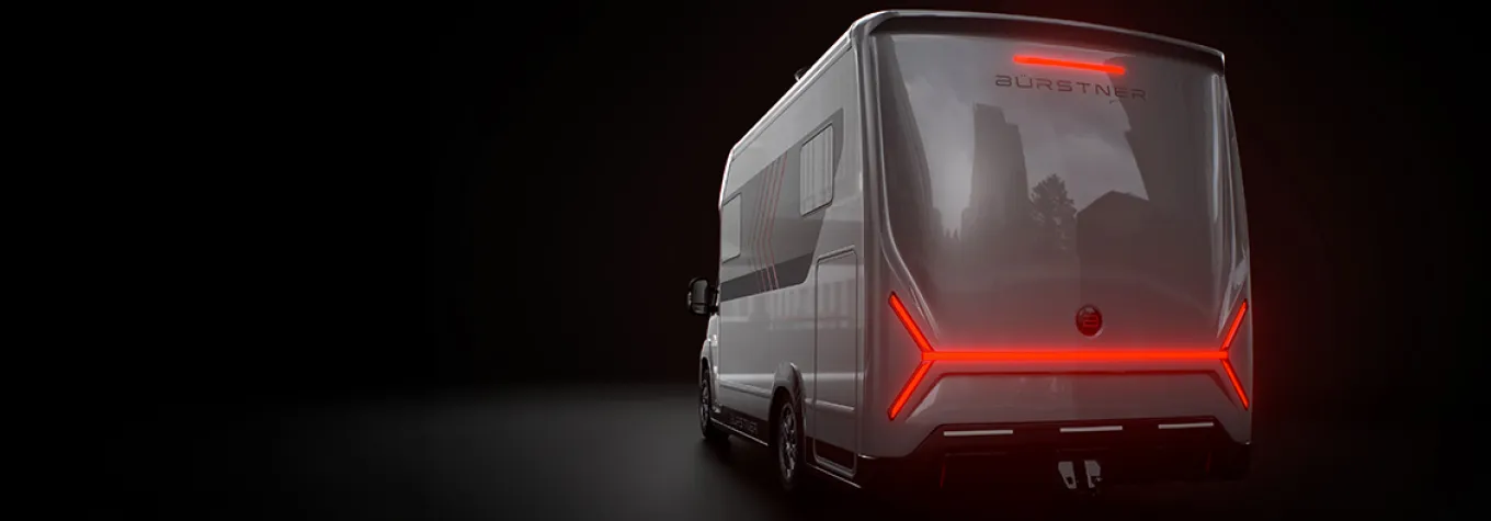 Bürstner Signature new range, showing the rear