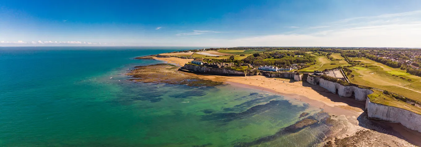 Aerial view Kent coast
