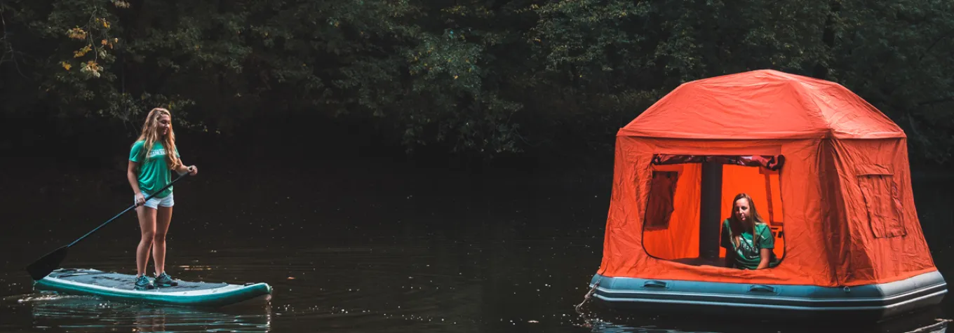 Floating tent