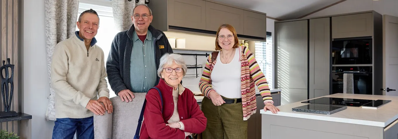 The family also had the opportunity to take a look inside Willerby’s newest model, the flagship Vogue holiday home. 