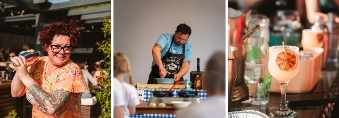 hero image for food and drink at campervan campout