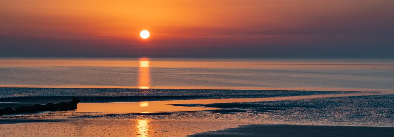 Hunstanton beach sunset