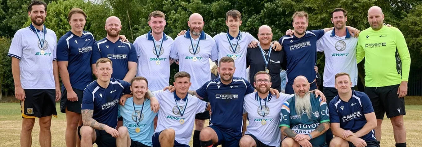 The headline attraction of the charity sports day was a five-a-side football match, with the Swift team coming out on top over rivals Willerby.