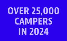 over 25000 campers
