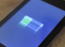 Check a motorhome tracker device's battery life
