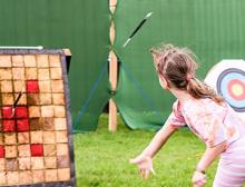 Axe Throwing at Campervan Campout Festival