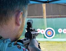 Paintball target practice at Campervan Campout Festival