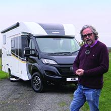 Peter Vaughan reviewing motorhome