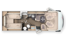 Carthago C2-tourer I 145 RB-LE layout