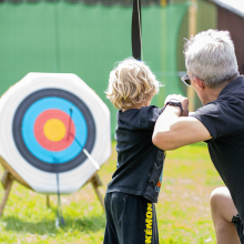 archery at the big land rover fest