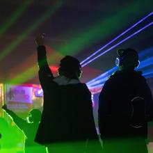 silent disco at the norfolk motorhome & campervan show