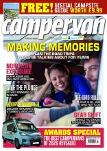 image of the front cover of the campervan magazine