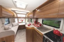 image of inside of a caravan