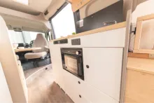 image of a kitchen in a motorhome