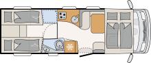 Dethleffs Esprit I 7150 EBL layout