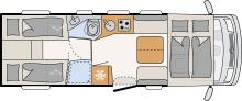 Dethleffs Esprit I 7150 EBL layout