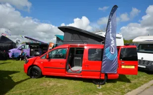 The CampAway Caddy rising roof campervan