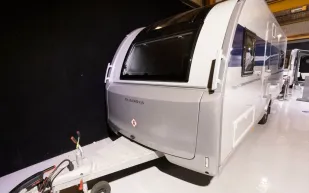 The Aria Altea Dart caravan (photo courtesy of John Chapman)