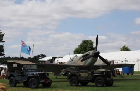 Plane Land Rover and Tank from the military display