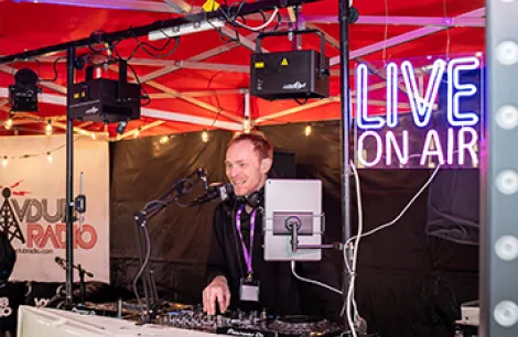 VDUB radio hosting at this years Campervan Campout Festival