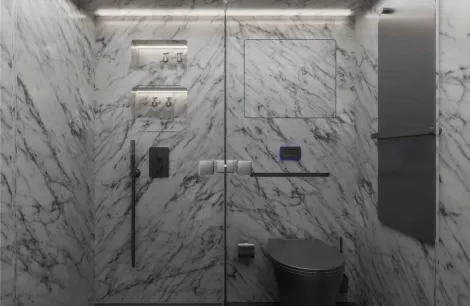 The washroom inside the Brabus Big Boy 1200